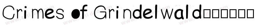 Crimes of Grindelwald字体转换